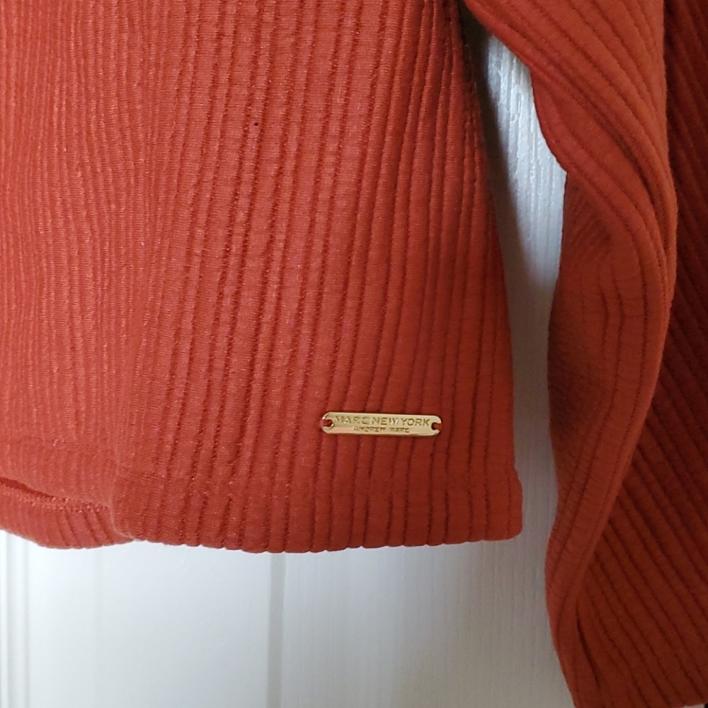 Burnt orange ribbed sweater - Picture 3 of 5